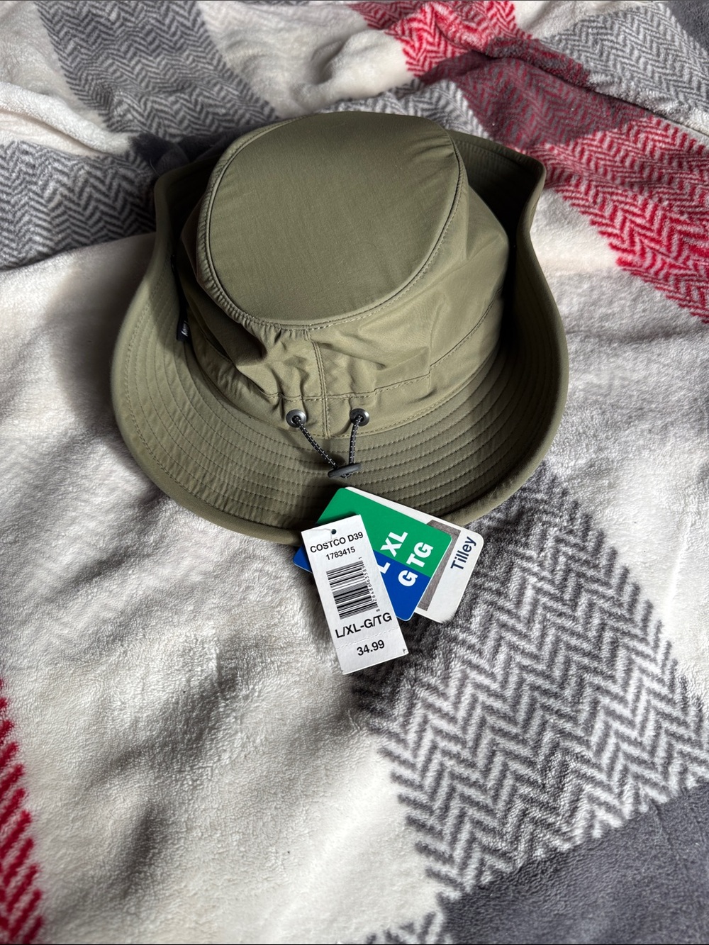 Tilley Olive Green Sun Hat - Men's Outdoor Boonie - Picture 2 of 3